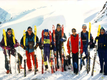 skiing