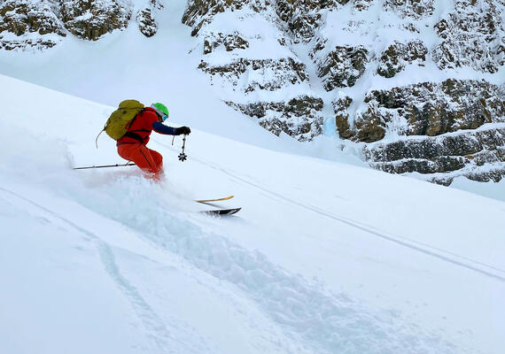 skier on slope
